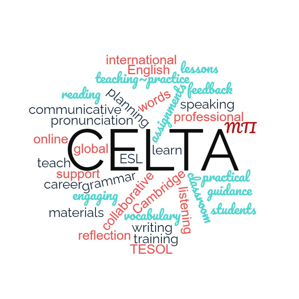 Why CELTA word cloud